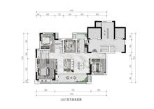 凤栖云璟府1期4室2厅2卫133.00平户型