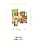 御金府A区1期 3室2厅2卫 112.71平米