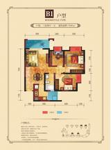 和信香榭澜郡 3室2厅1卫 90.54平米