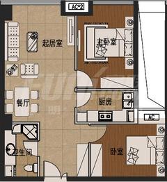首信红星广场82.85平户型