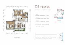 青樾名邸1期4室2厅2卫154.66平户型