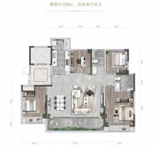 凌峰雅苑1期4室2厅2卫150.00平户型