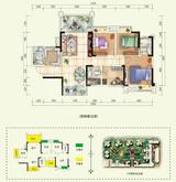 绿林书院 3室2厅2卫 114.97平米