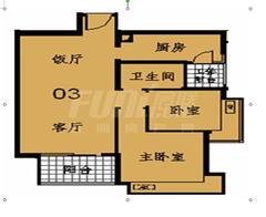御天下2室2厅1卫86.00平户型