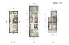 福星惠誉·江山语2室2厅2卫144.00平户型