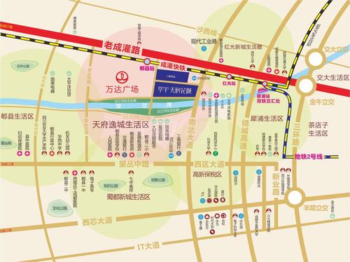 华宇天府花城区位图