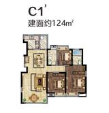 堰山和畔2期 3室2厅2卫 124.00平米