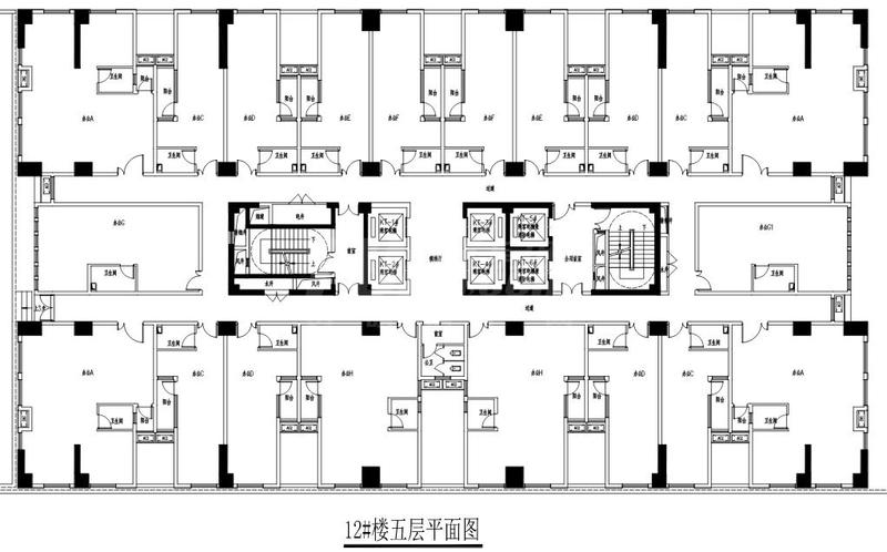 12号楼5层平面图
