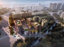 漫里广场(西南丝绸展示展销中心)效果图