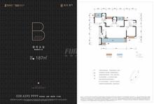 蓝润·泷门云邸1期4室2厅3卫187.00平户型