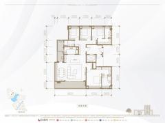 保利和光屿湖小区3期4室2厅3卫221.62平户型