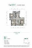 贤悦府1期3室2厅2卫128.00平户型