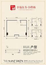 九峰时代广场(白桦林商业中心)  62.13平米