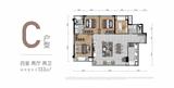 能建紫郡公馆1期 4室2厅2卫 133.00平米