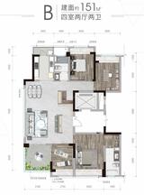 龙潭九章西苑 4室2厅2卫 151.00平米