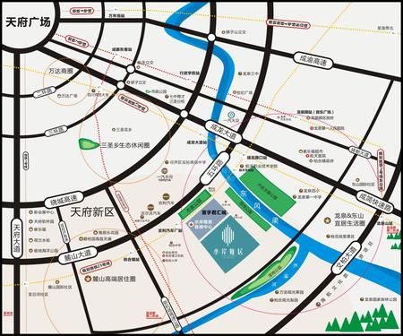 水岸雅居1期区位图