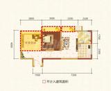蓉树园 1室2厅1卫 41.00平米