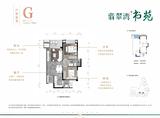 翡翠湾书苑1期 2室2厅1卫 78.00平米