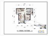 四季豪庭 2室2厅1卫 74.16平米