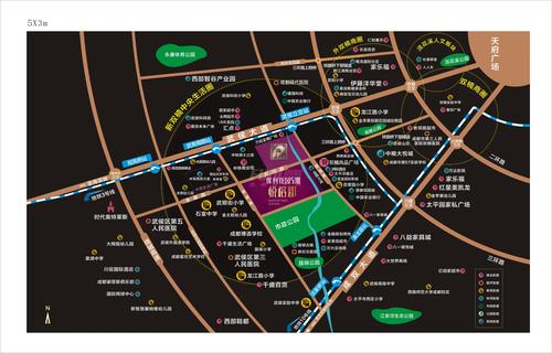 保利花园五期悦榕郡区位图