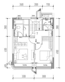 紫樾锦西府A区4室2厅2卫156.40平户型