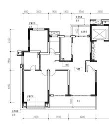 九林语望云阁1期3室2厅2卫135.00平户型