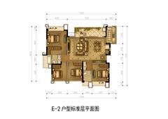 新希望锦悦楠庭1期3室2厅2卫129.42平户型