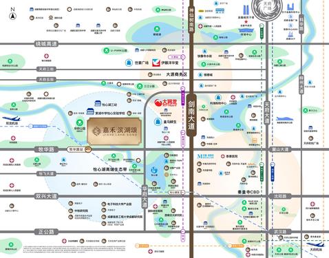 嘉和滨湖城1期区位图