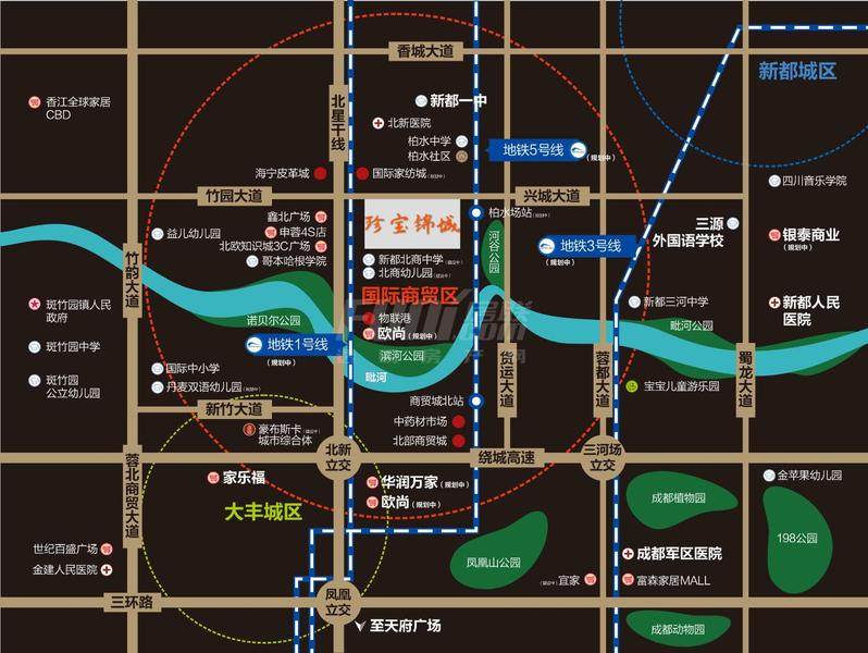 珍宝锦城区域图