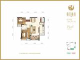 临江尚品花园1期 2室2厅1卫 79.00平米