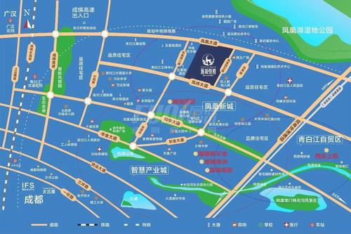 瀚城悦府小区1期区位图