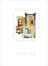 邛崃观澜国际 2室2厅1卫 71.03平米