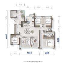 星河城雅苑（推广名：星河帝宝）4室2厅2卫143.00平户型