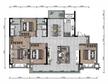 能建紫郡公馆1期4室2厅2卫153.00平户型