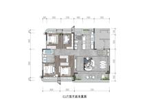 紫樾锦西府B区4室2厅2卫135.63平户型