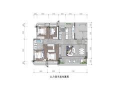 紫樾锦西府B区4室2厅2卫135.63平户型