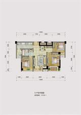 上海阳台.怀安1期 3室2厅1卫 95.00平米