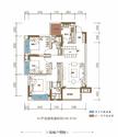 锦城1期3室2厅2卫105.00平户型