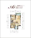 天佑广宇2室2厅1卫73.47平户型