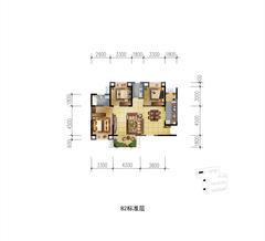 金堤学苑1期3室2厅2卫119.23平户型
