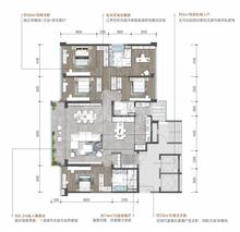 珠江铂世花园2期5室2厅3卫246.00平户型