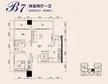 航利.星海湾三期北区（星海名门）2室2厅1卫69.80平户型