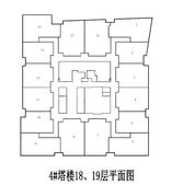 18、19层写字楼总平面图