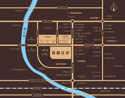 春熙江岸1期区位图