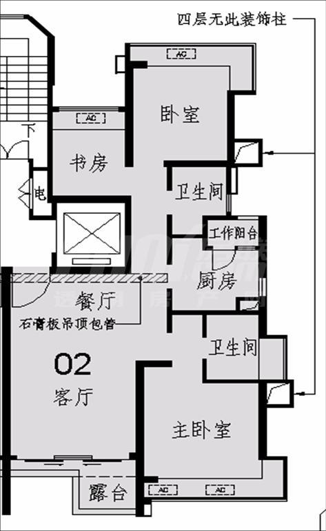 2号房C2户型偶数