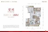 西派少城名邸1期 4室2厅3卫 260.00平米