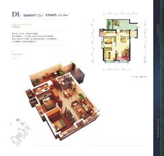 凤凰湖国际社区3室2厅1卫97.32平户型