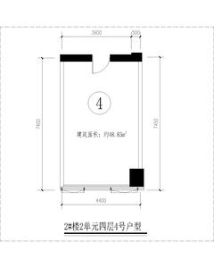 俊屹中心1期48.83平户型
