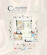 嘉通云玺 2室2厅1卫 80.82平米