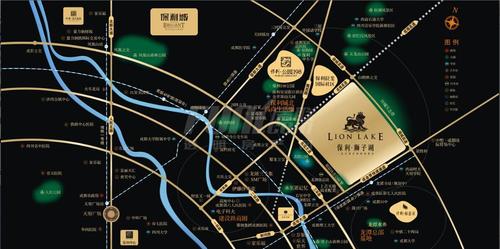 保利狮子湖区位图